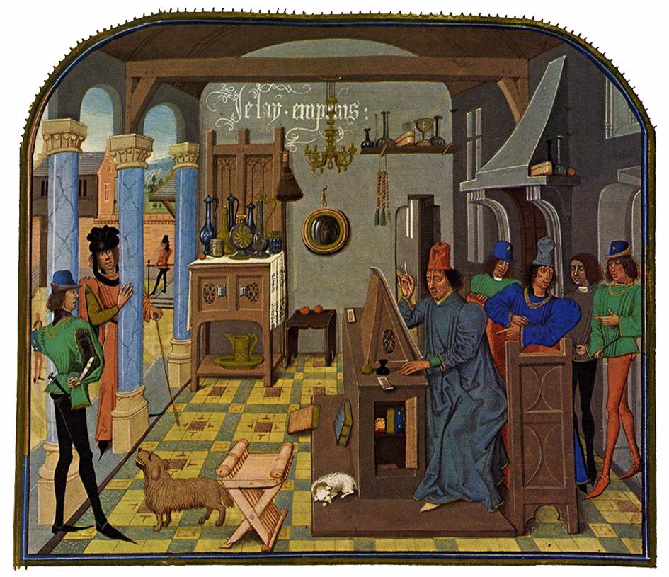 The Scribe's Workshop by LIÉDET, Loyset