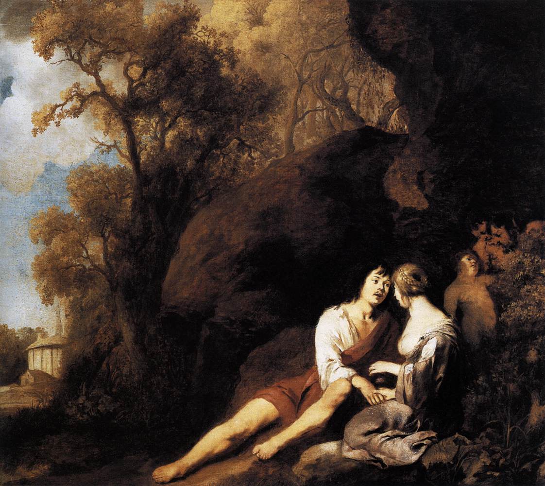 Amorous Couple in a Landscape by