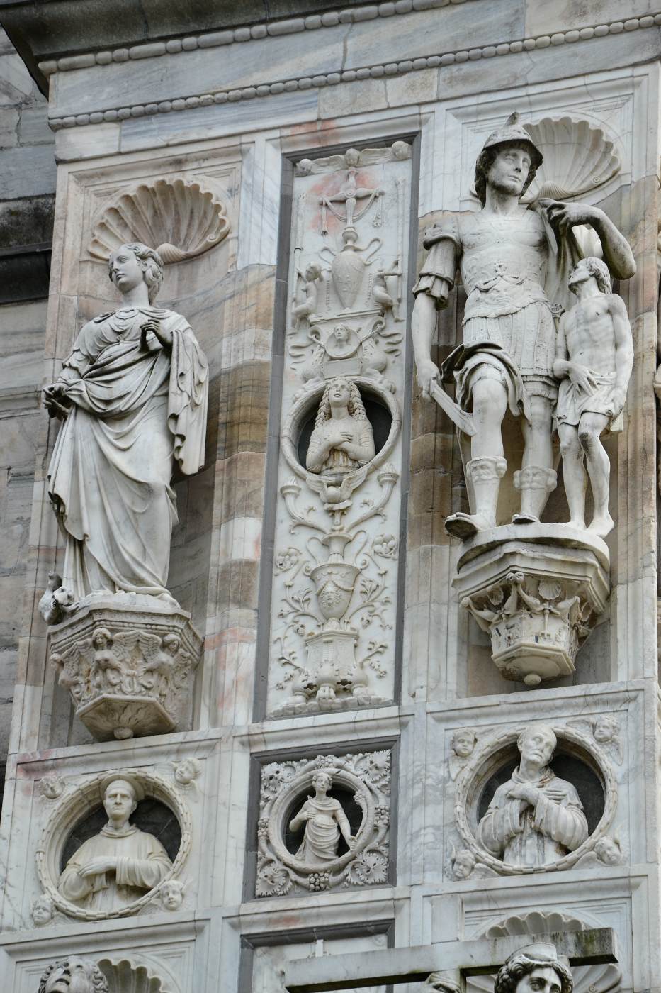 Detail of the façade by