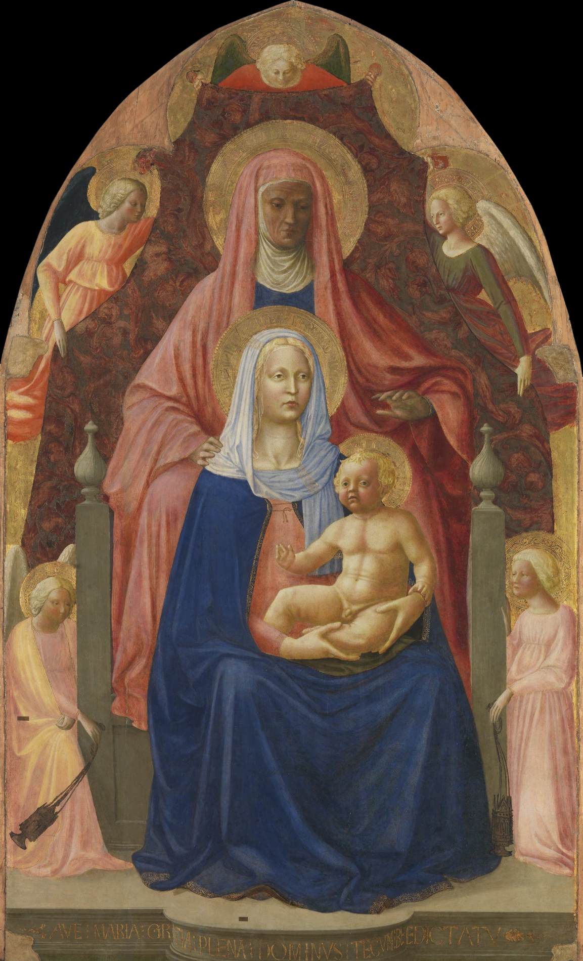 Madonna and Child with St Anne by