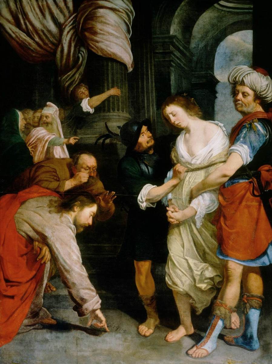 Christ and the Adulterous Woman by HEUVEL, Anton van den