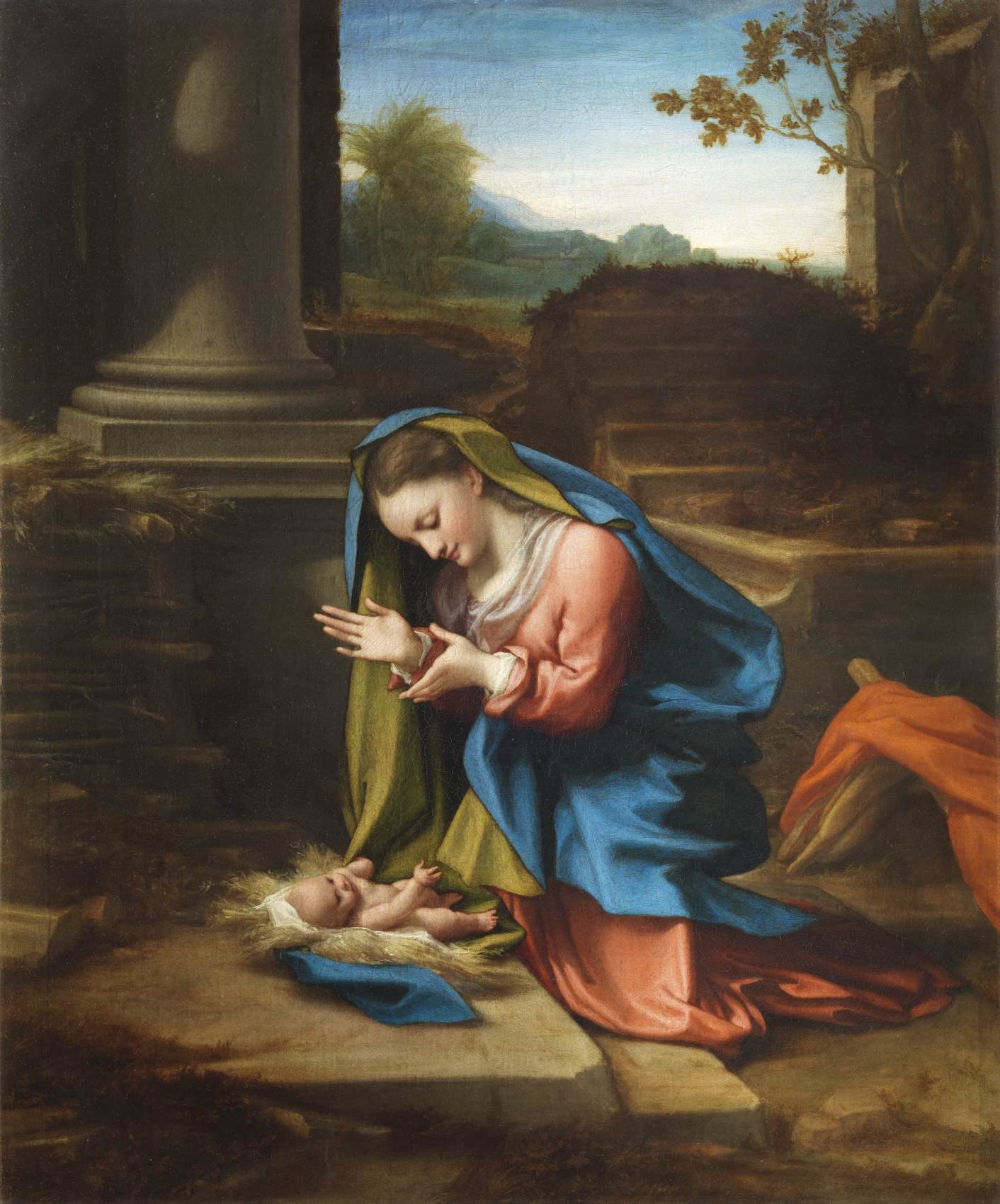 The Adoration of the Child by CORREGGIO