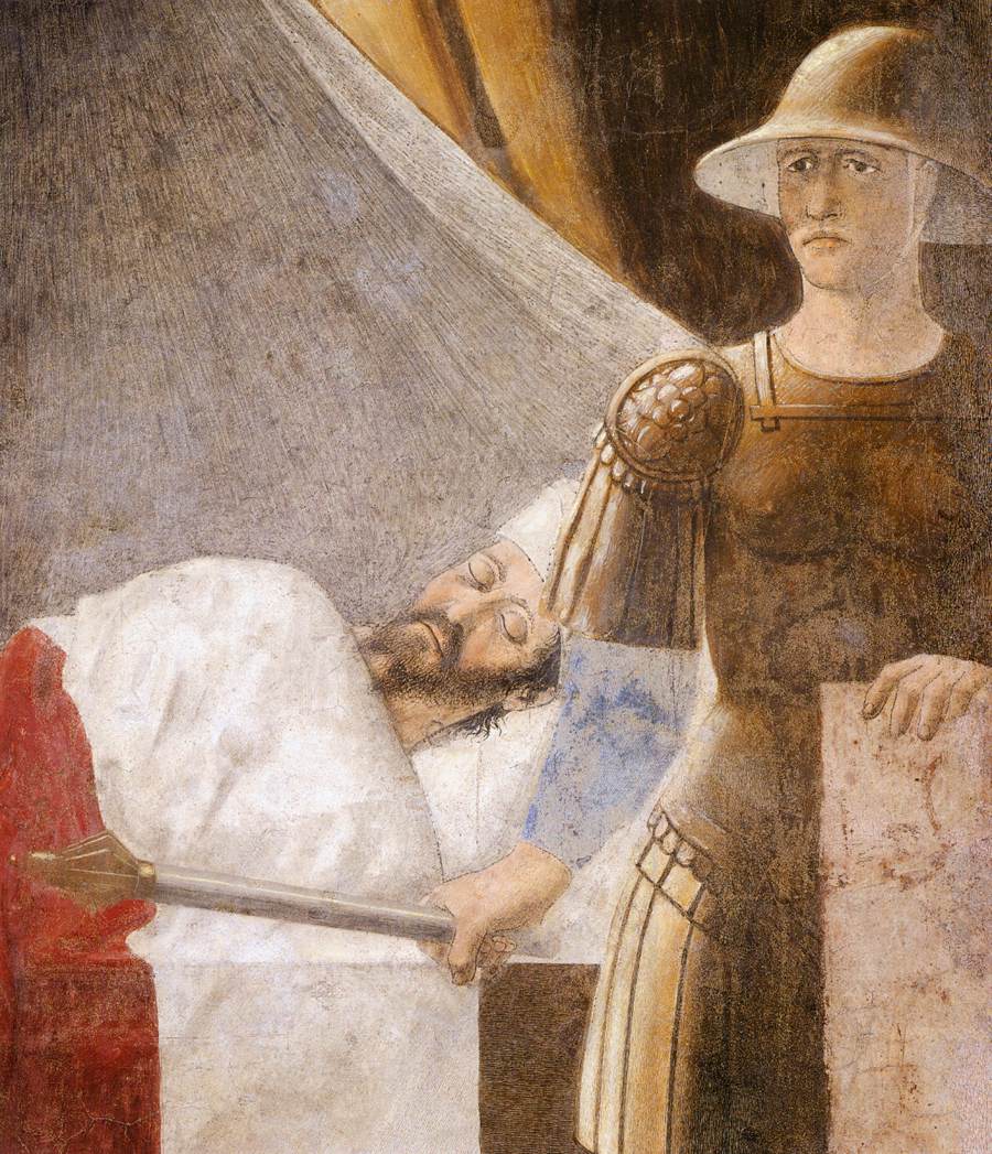 4. Vision of Constantine (detail) by PIERO DELLA FRANCESCA