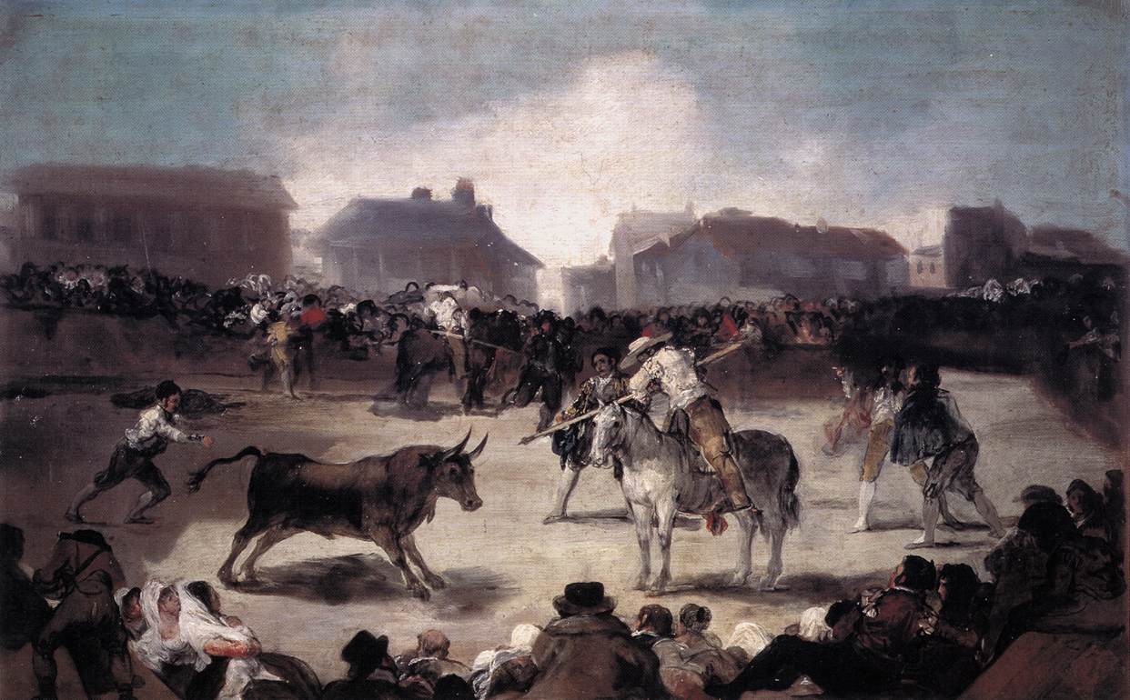 A Village Bullfight by GOYA Y LUCIENTES, Francisco de