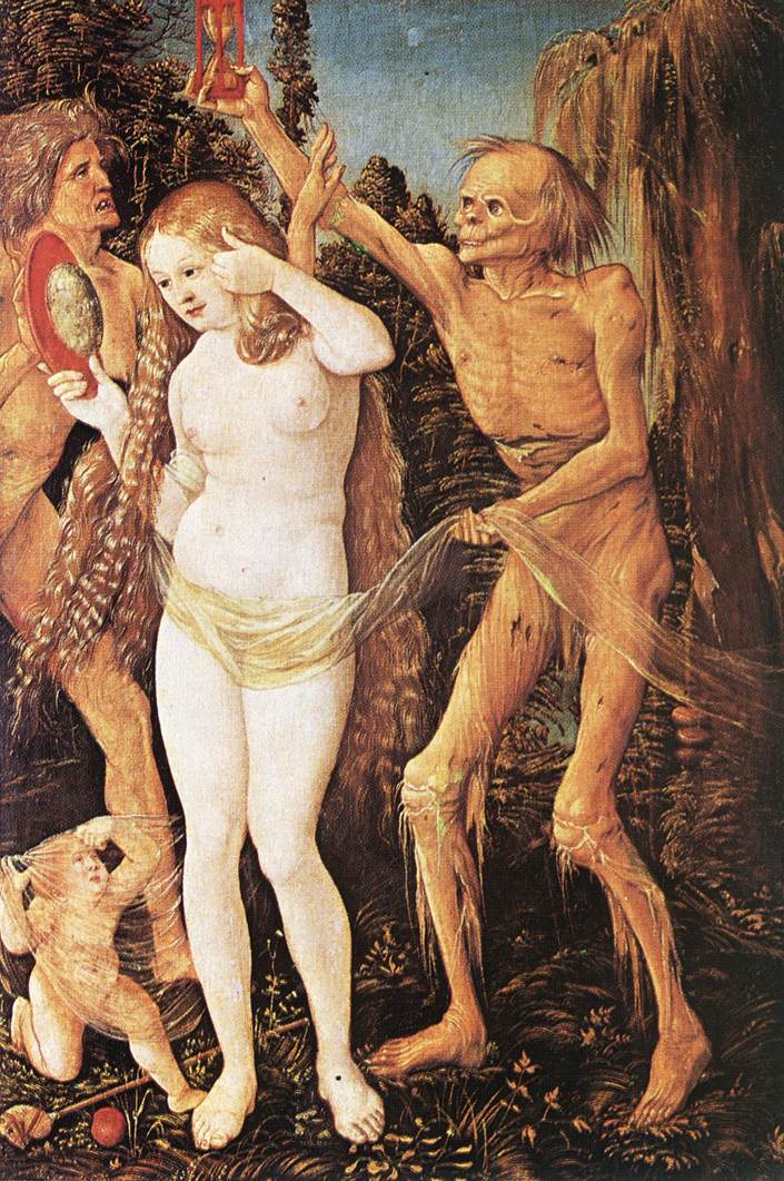 Three Ages of the Woman and the Death by BALDUNG GRIEN, Hans