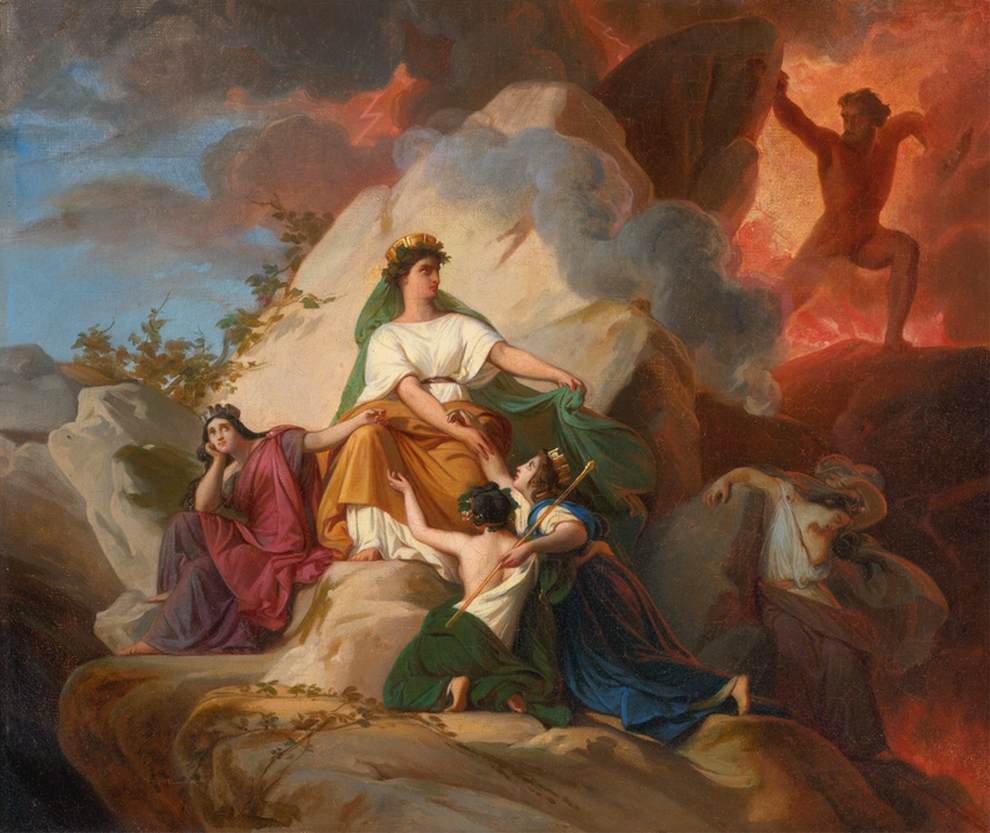 Cybele Opposing Vesuvius by PICOT, François-Edouard