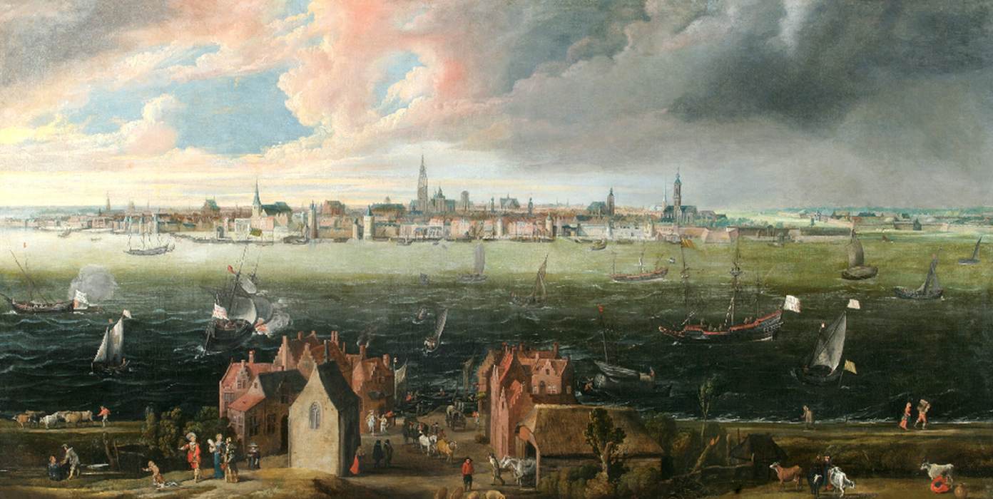 View of Antwerp by WILDENS, Jan