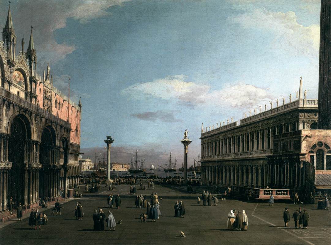 Piazza San Marco and the Piazzetta, Looking South by CANALETTO