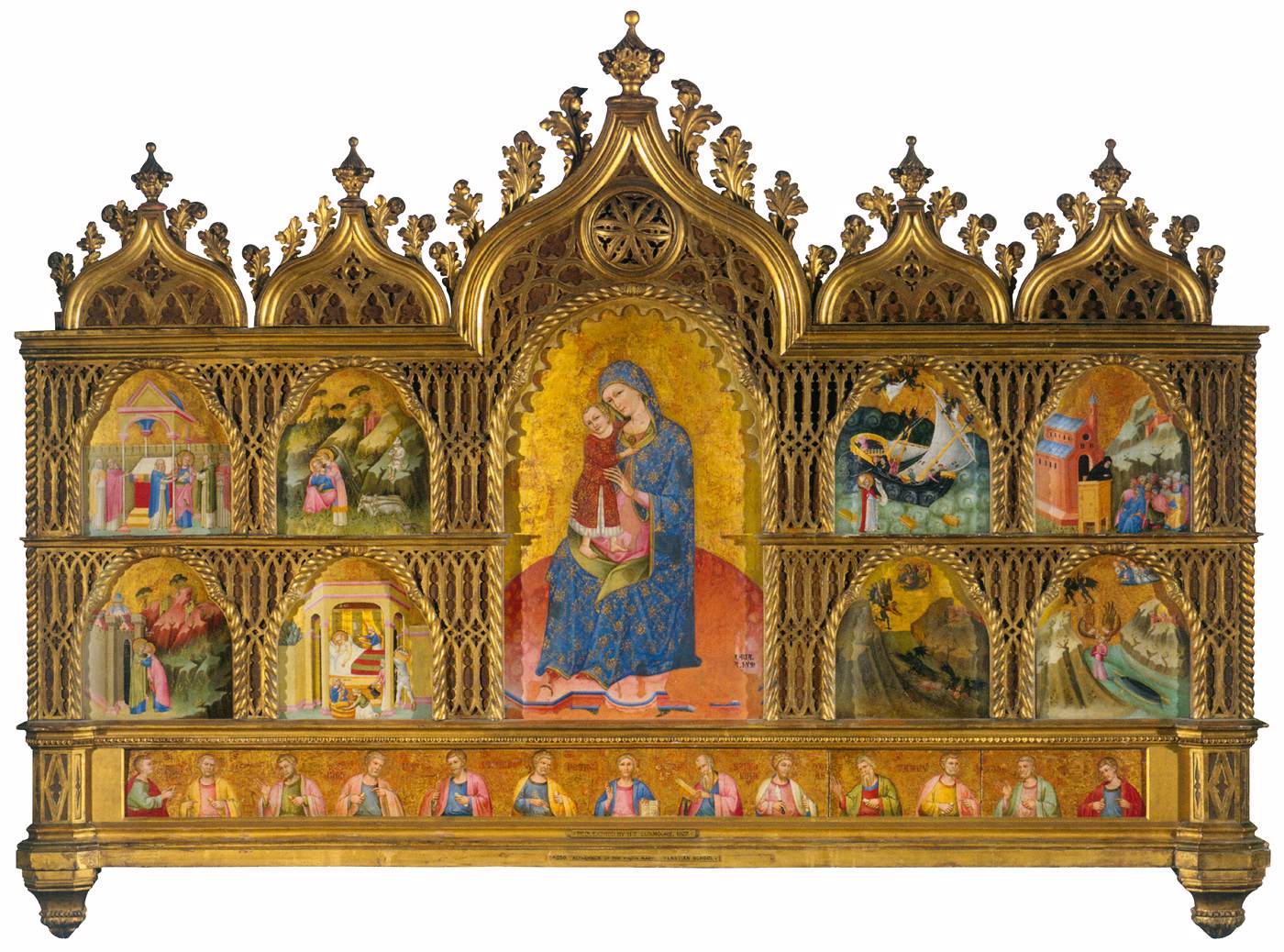 Altarpiece of the Virgin Mary by MENEGHELLO di Giovanni de' Canali