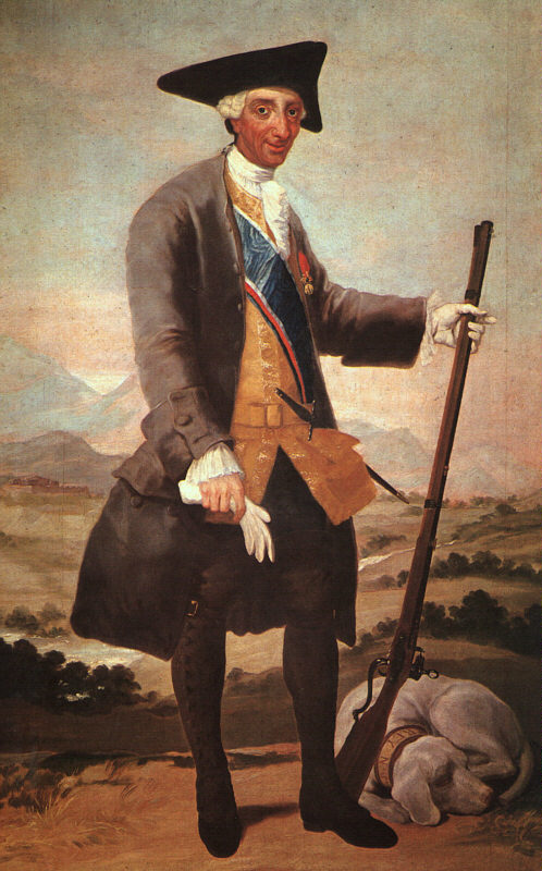 Charles III in Hunting Costume by GOYA Y LUCIENTES, Francisco de