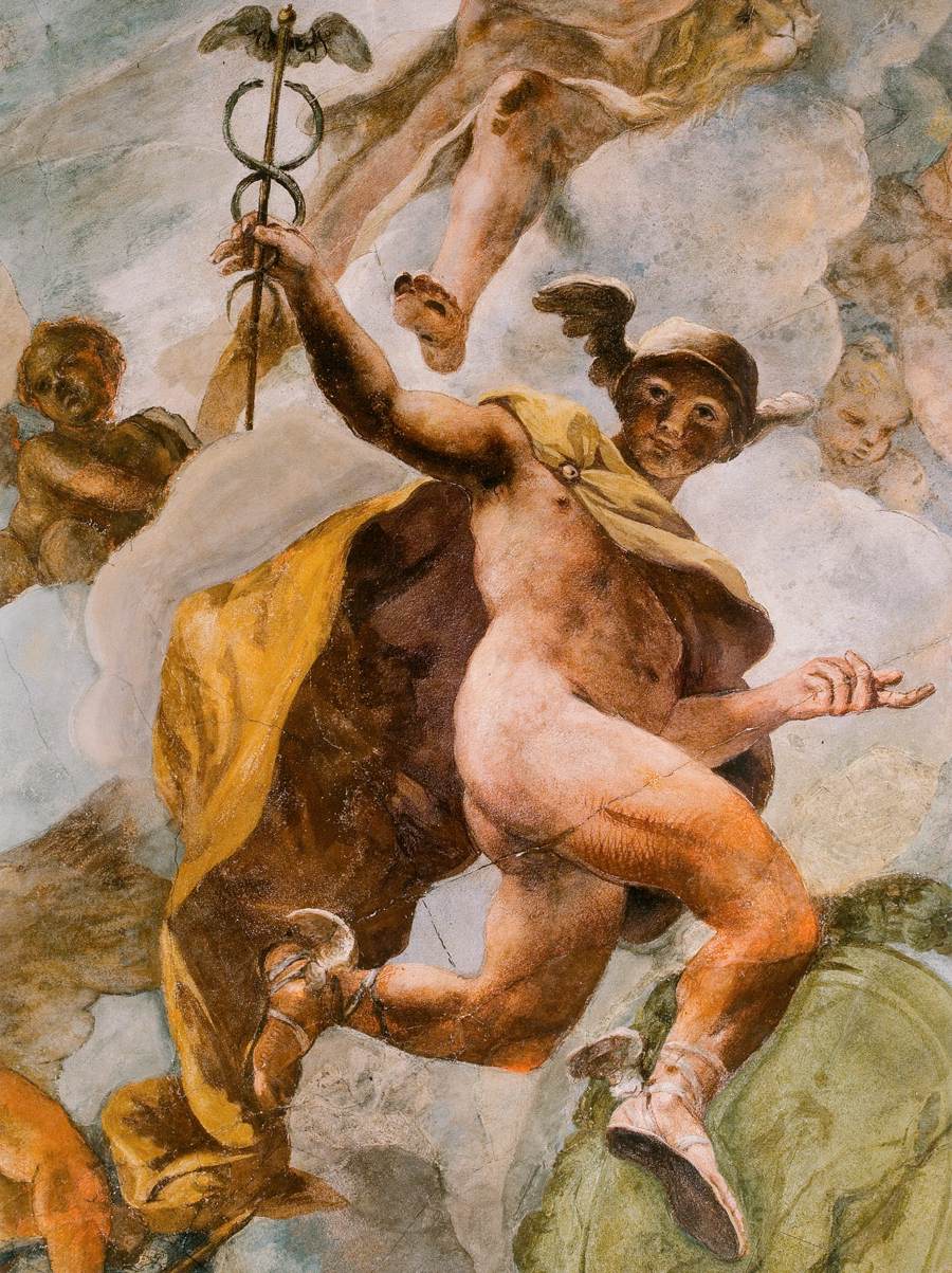 Ceiling fresco (detail) by BAMBINI, Nicolò