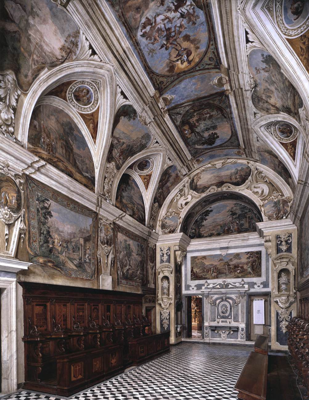 View of the Lay Brothers' Choir by GARGIULO, Domenico