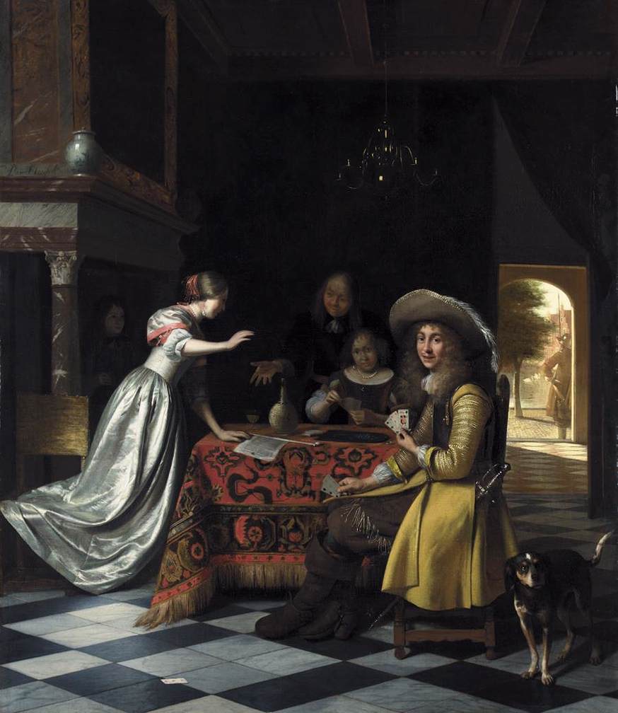 Card Players at a Table by HOOCH, Pieter de