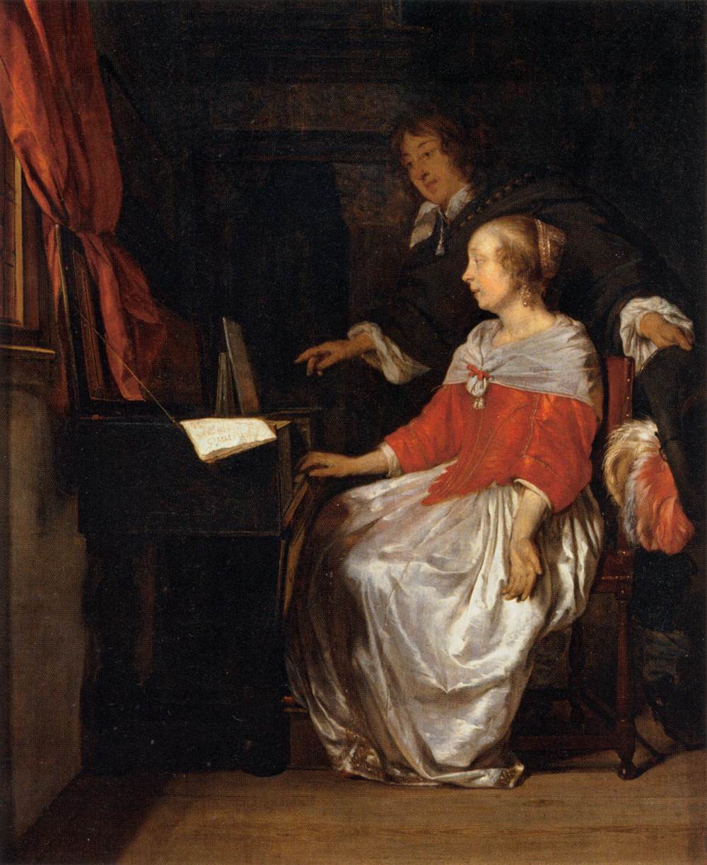 Virginal Player by METSU, Gabriel