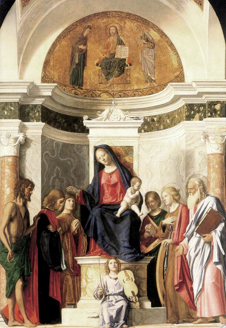 Madonna Enthroned with the Child by CIMA da Conegliano