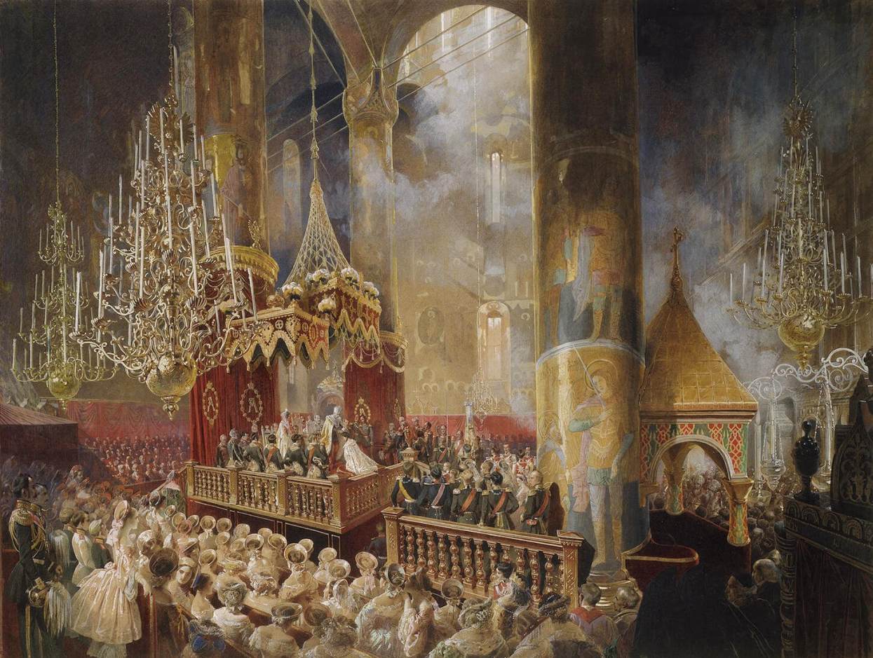 Coronation of Alexander II by ZICHY, Mihály