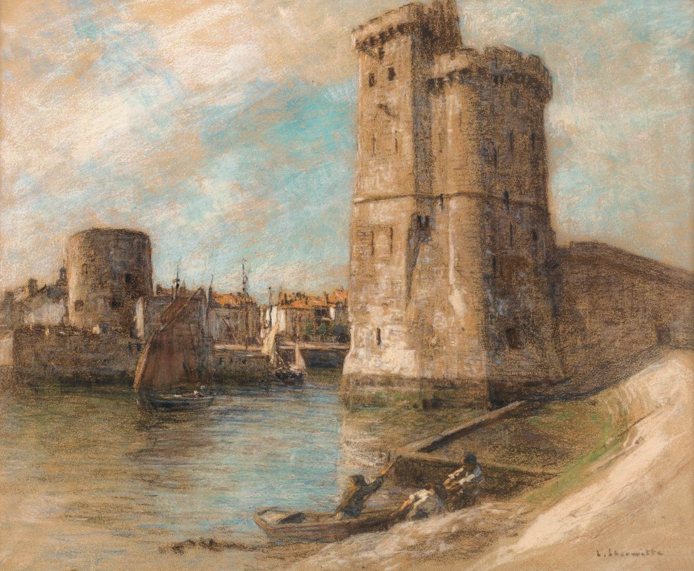 Entrance of La Rochelle's Harbour by