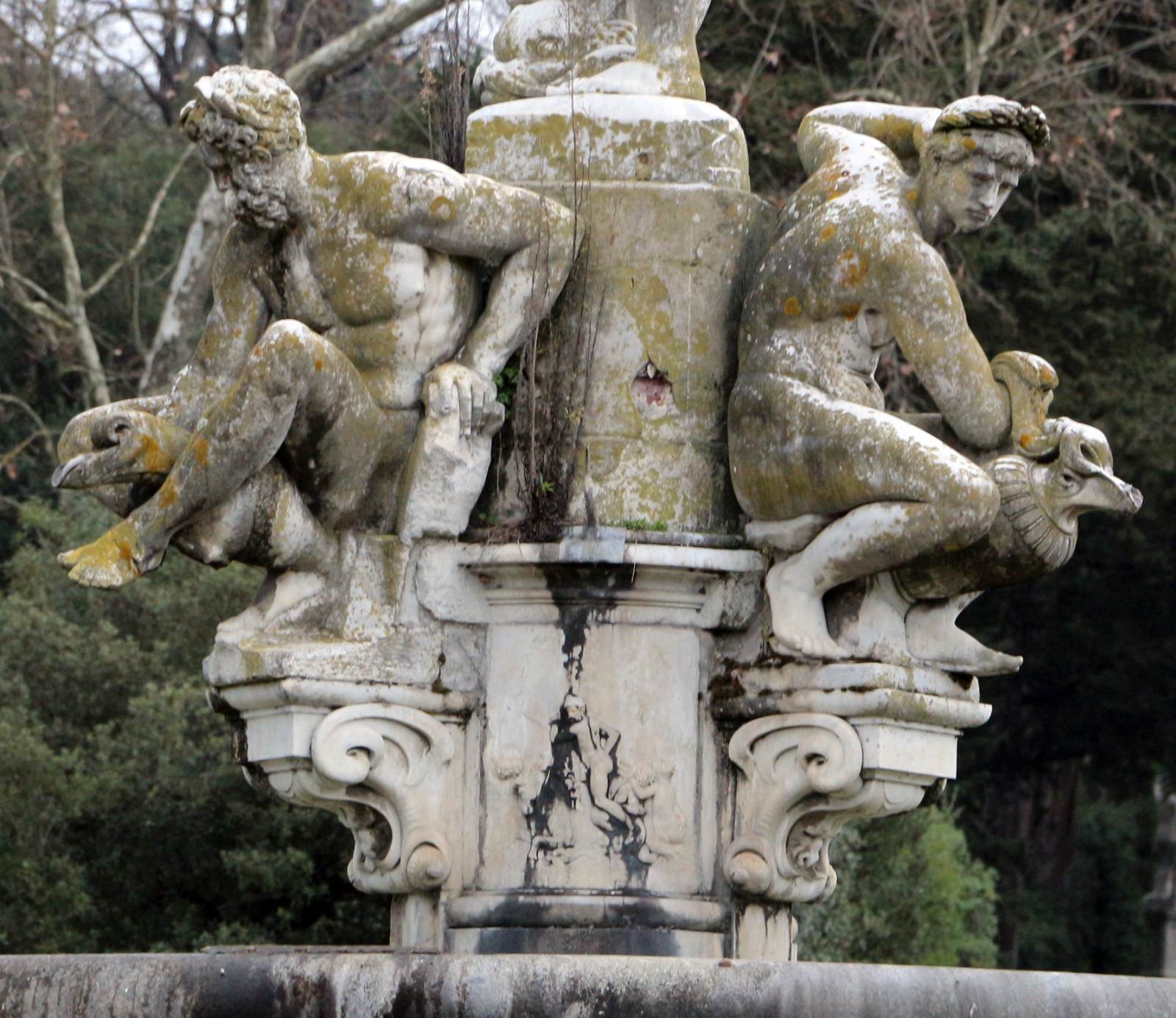 The Fountain of Oceanus (detail) by GIAMBOLOGNA