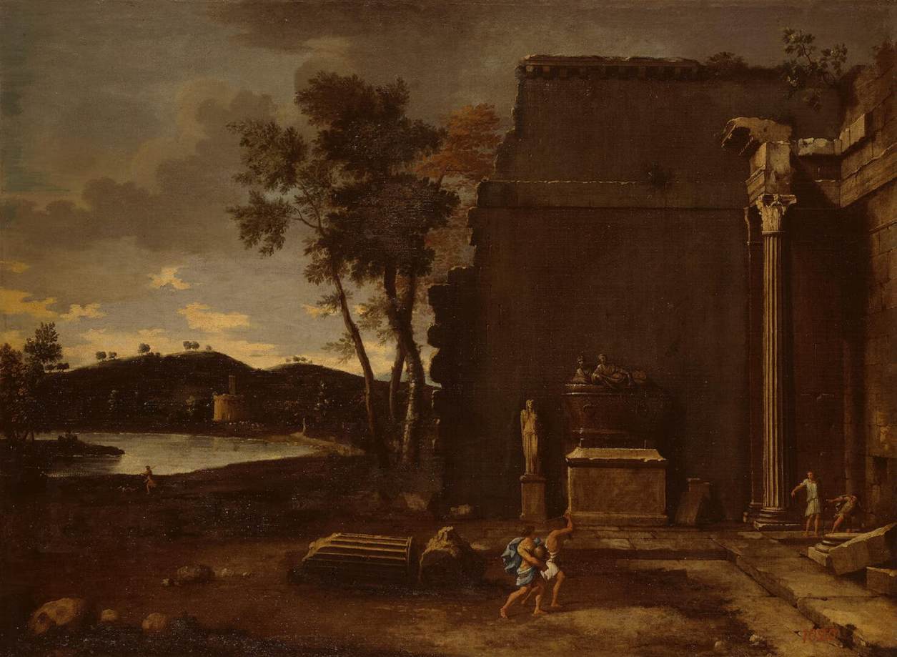 Landscape with Sarcophagus by