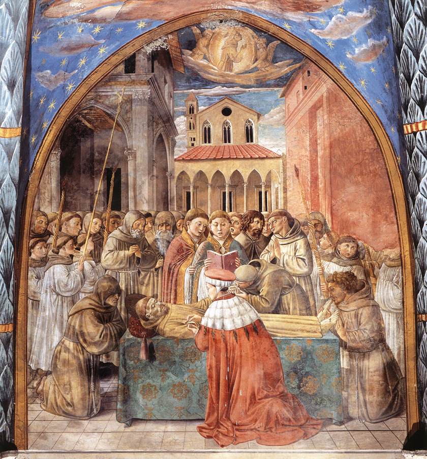 Scenes from the Life of St Francis (Scene 12, south wall) by GOZZOLI, Benozzo