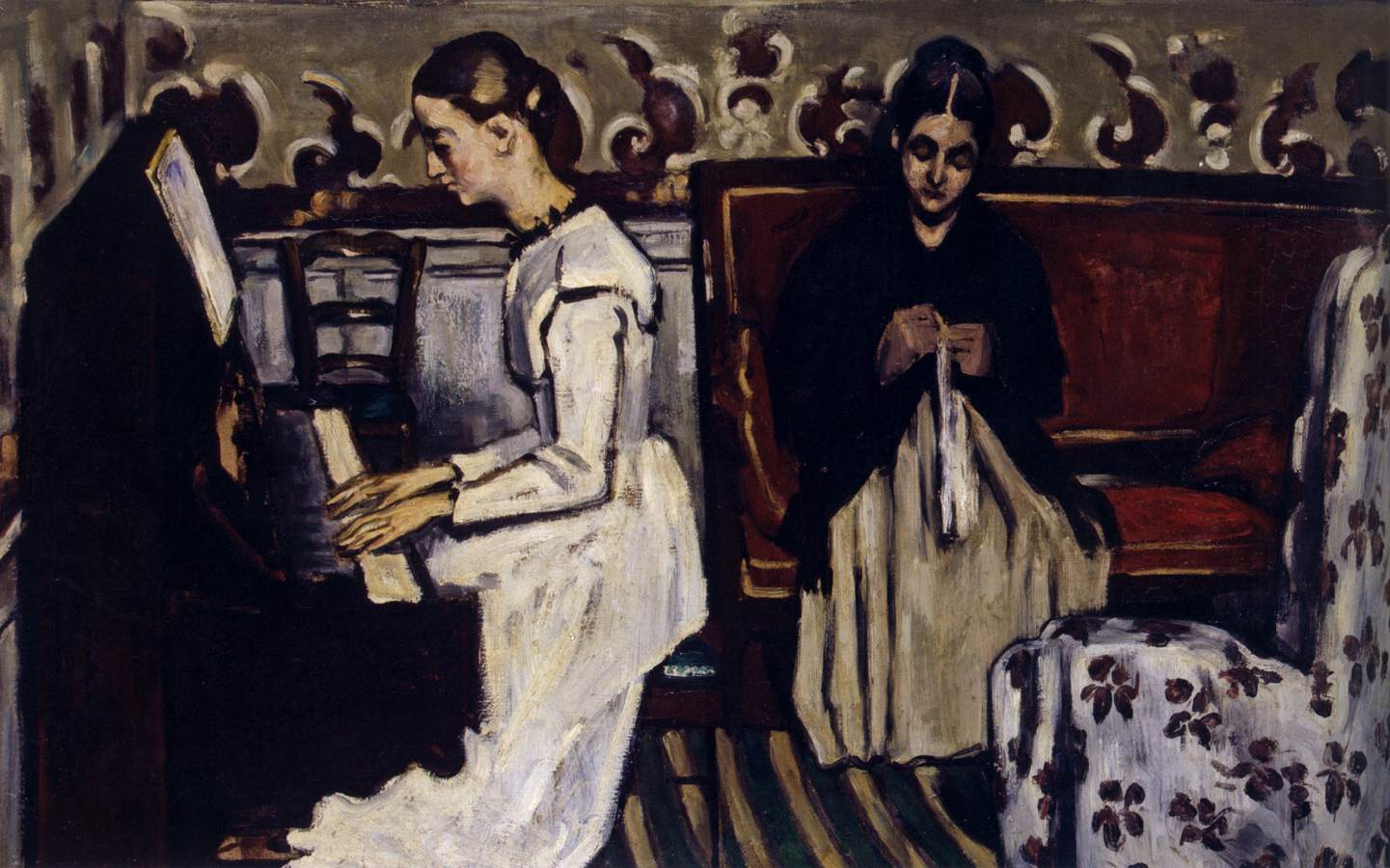 Girl at the Piano (The Tannhäuser Overture) by CÉZANNE, Paul