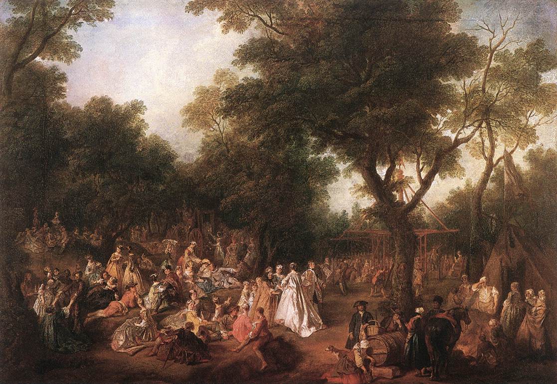 Fete in a Wood by LANCRET, Nicolas