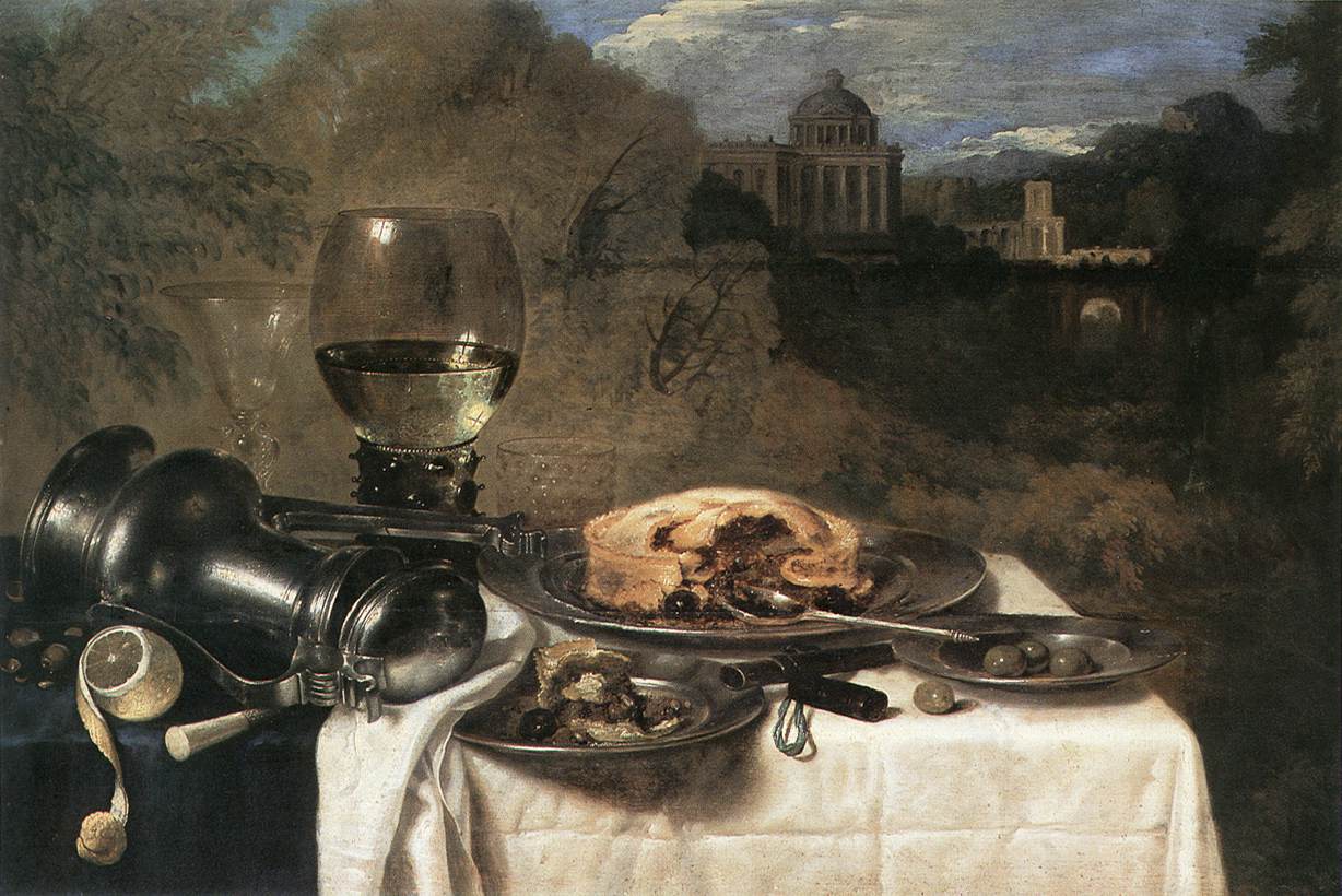 Still-Life with Olives by HEDA, Willem Claesz.