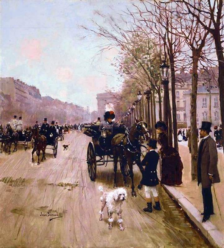 Carriages on the Champs-Élysées by