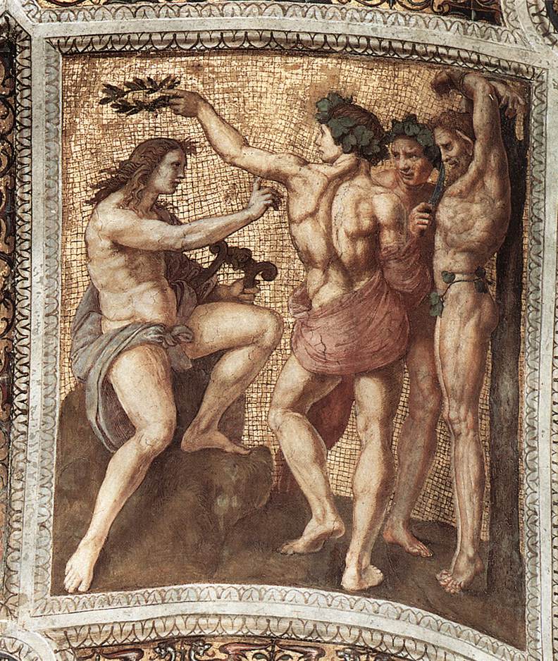 Apollo and Marsyas (ceiling panel) by