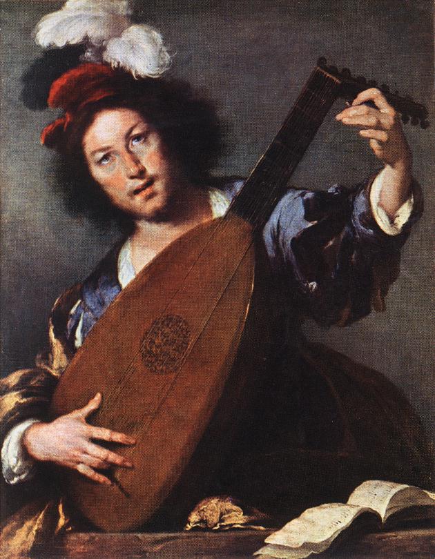 Lute Player by STROZZI, Bernardo