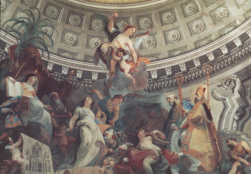 Ceiling decoration (detail) by MAULBERTSCH, Franz Anton