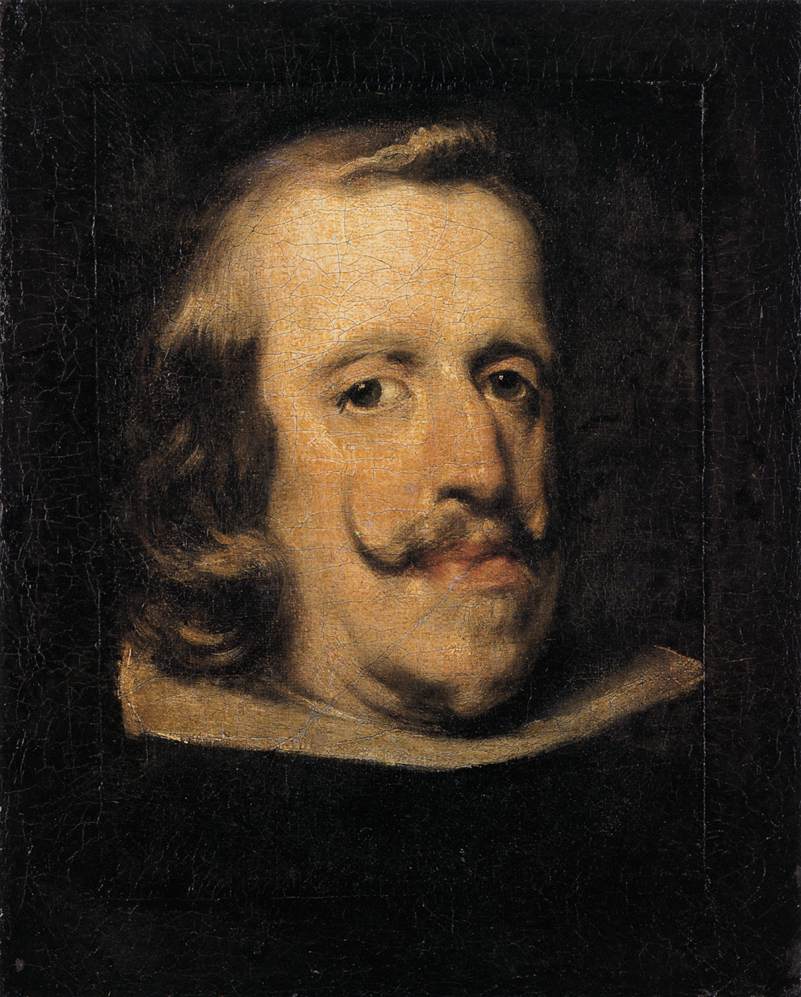 Portrait of Philip IV (fragment) by VELÁZQUEZ, Diego Rodriguez de Silva y