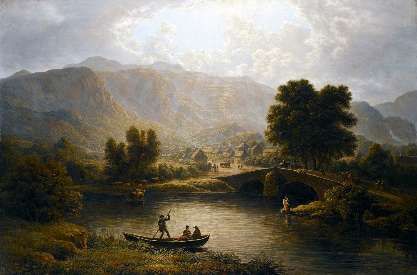 View of Keswick, in the Lake District, Cumberland by