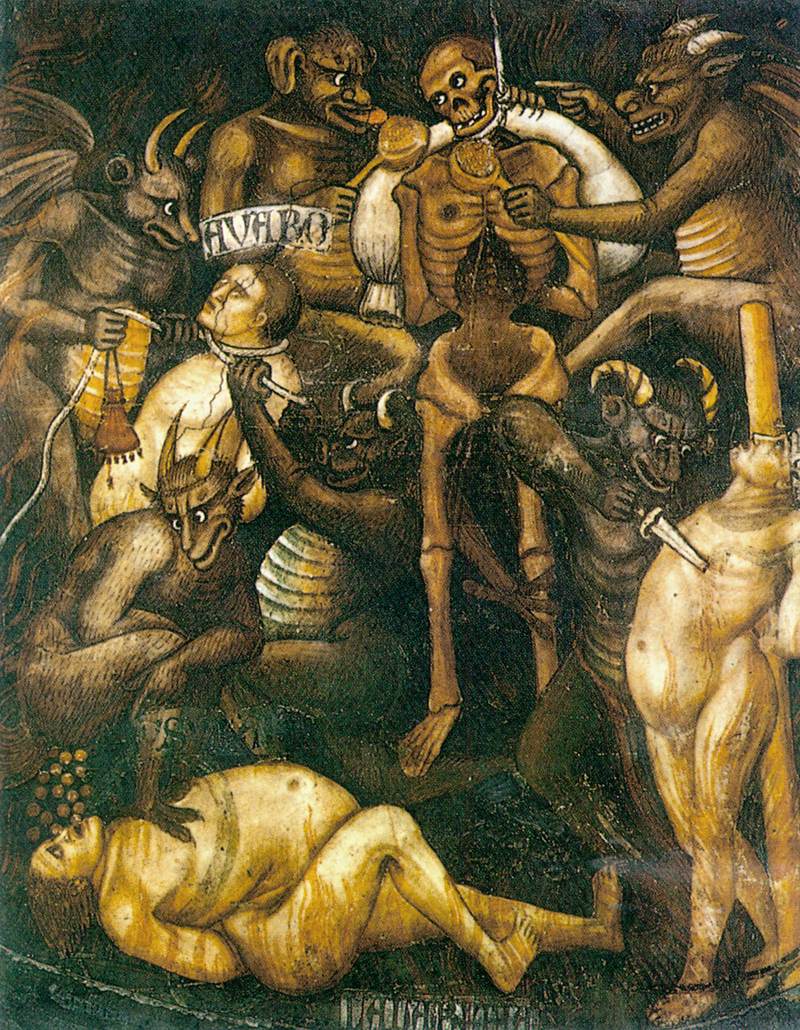 Last Judgment (detail) by TADDEO DI BARTOLO