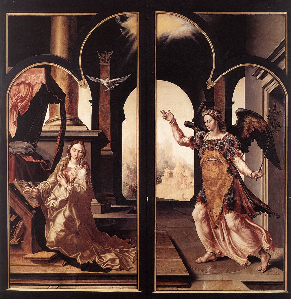 Annunciation by HEEMSKERCK, Maerten van