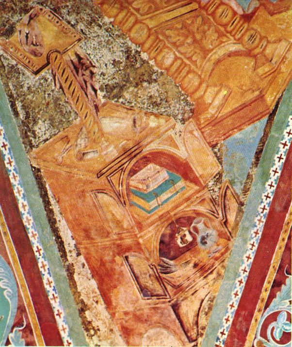 Crossing vault (detail of the north cell) by CIMABUE