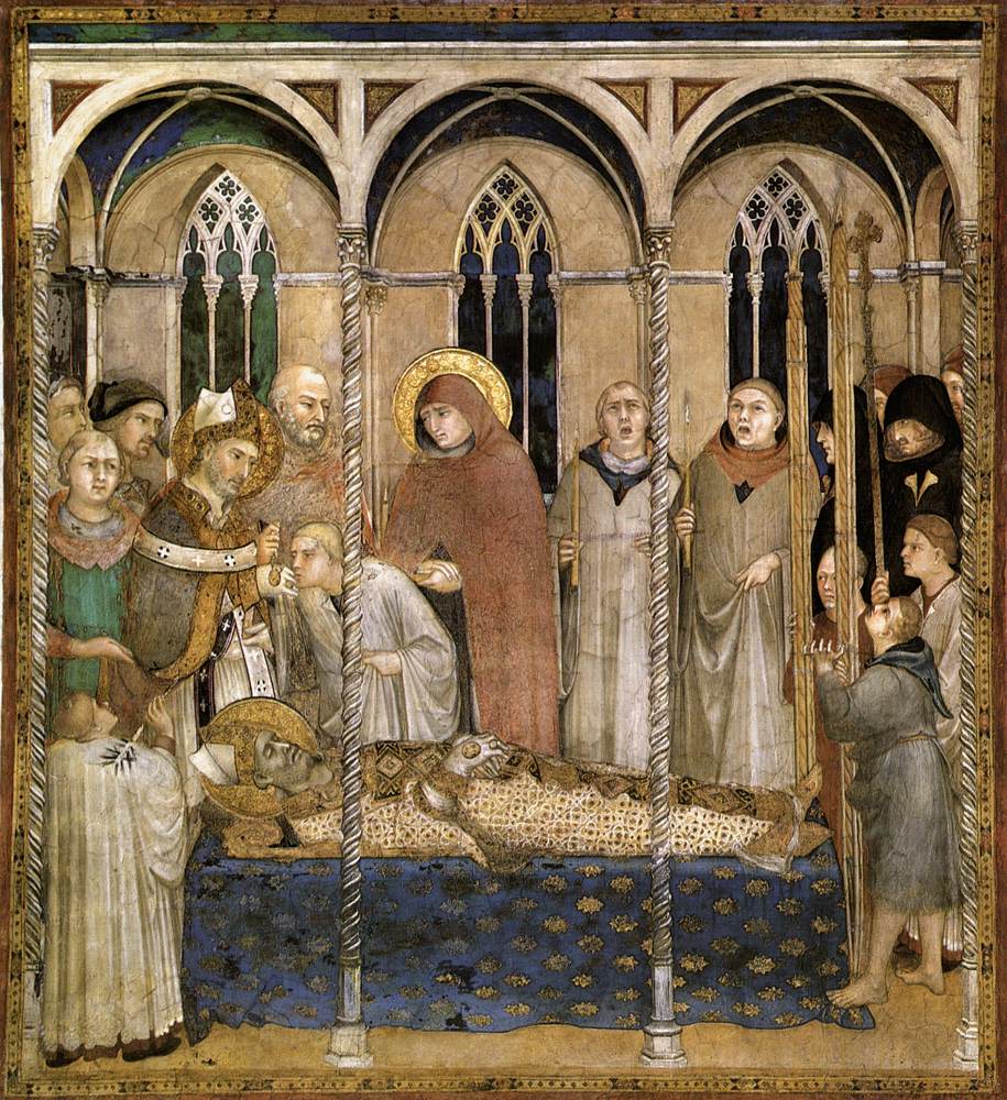 Burial of St Martin (scene 10) by