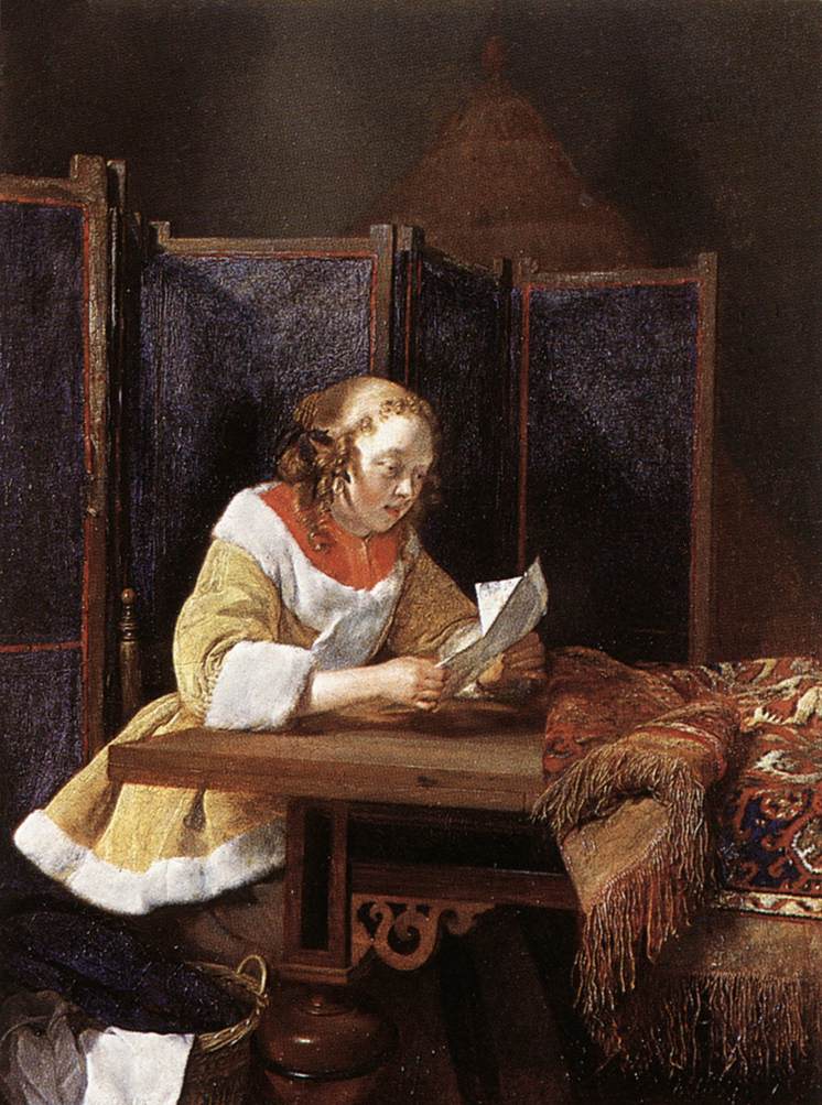 A Lady Reading a Letter by