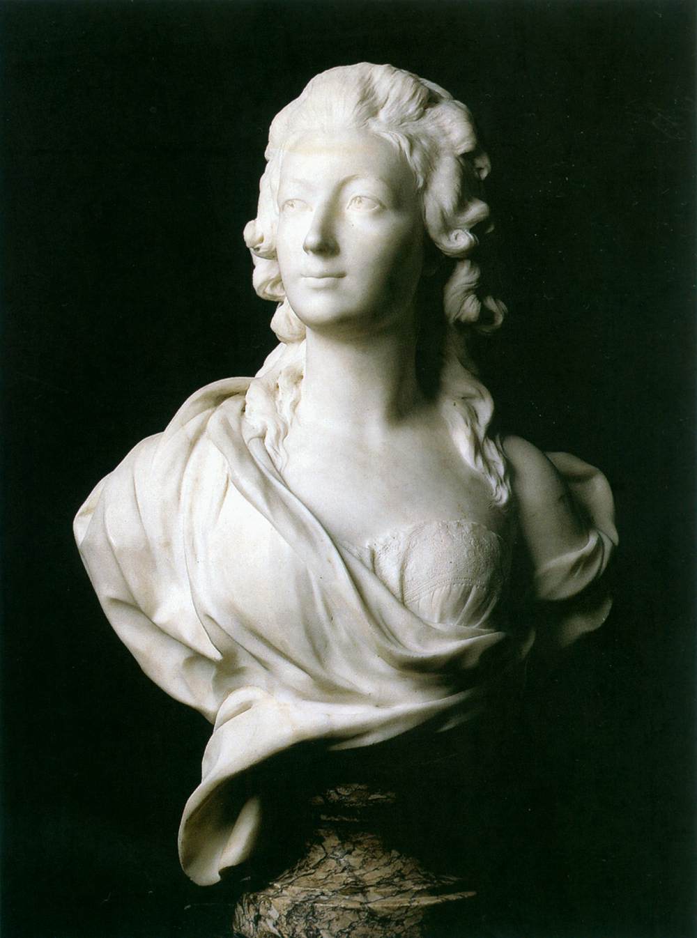 Mademoiselle Servat by HOUDON, Jean-Antoine