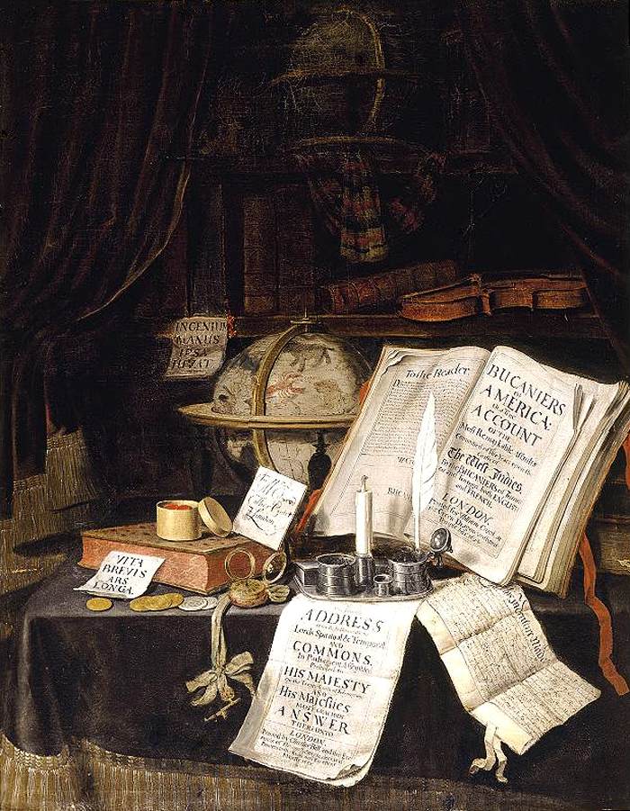 Vanitas Still-Life by COLLIER, Edwart