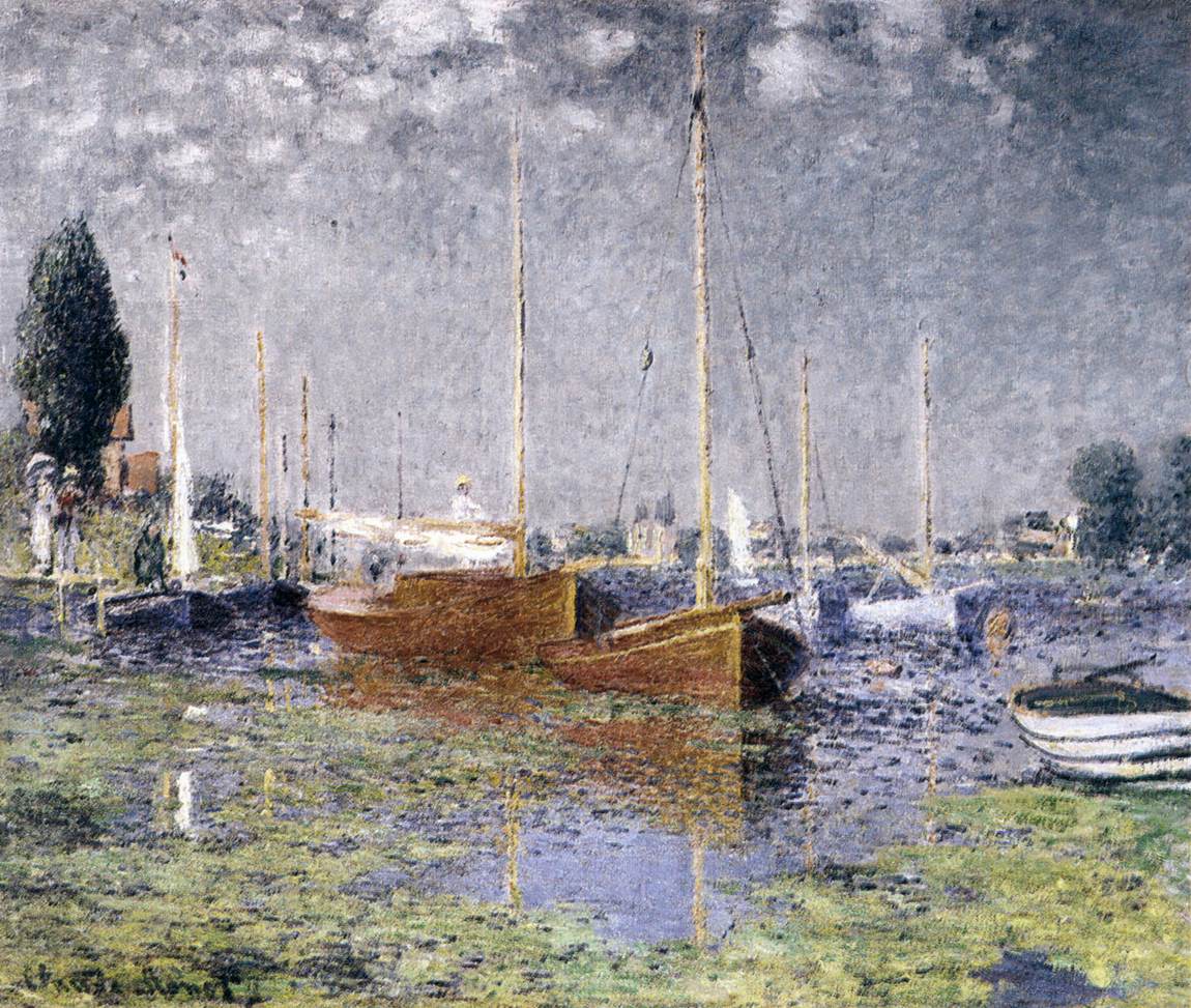 Red Boats at Argenteuil by MONET, Claude