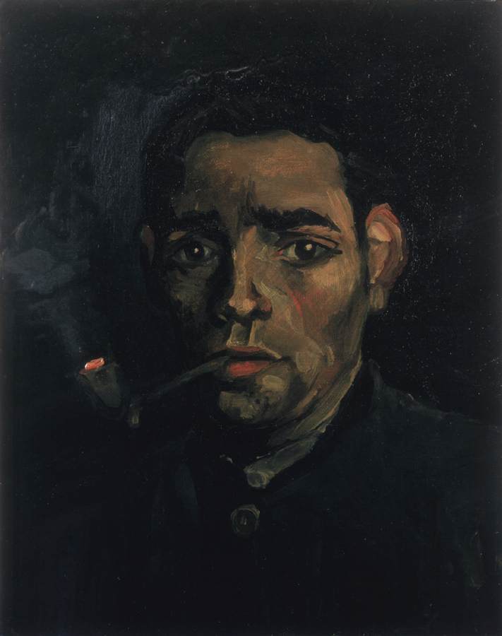 Head of a Young Peasant with Pipe by GOGH, Vincent van