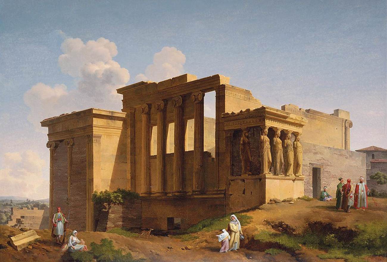 Erechteion on Acropolis by TURPIN DE CRISSÉ, Lancelot-Théodore