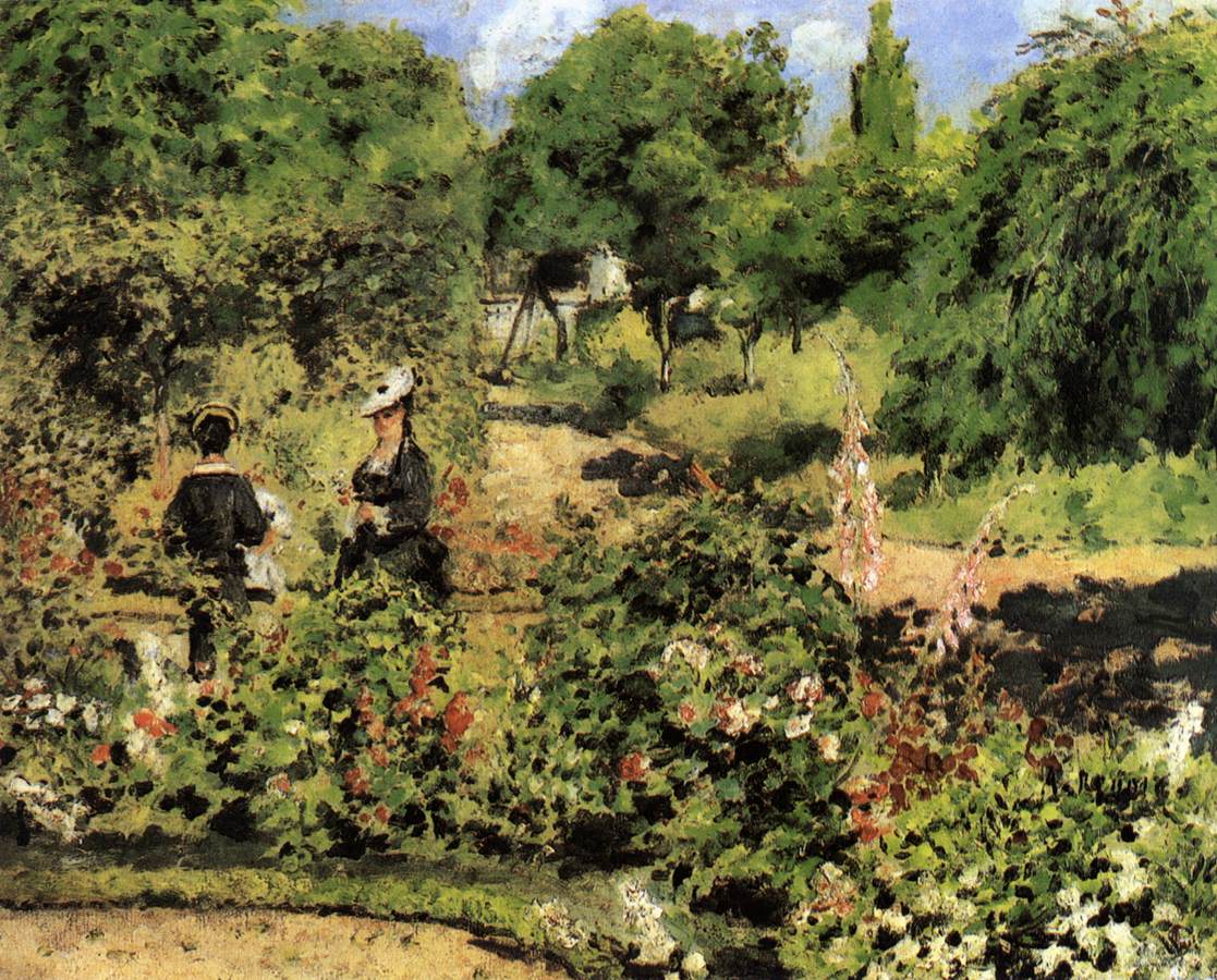 Garden in Fontenay by WIMAR, Carl