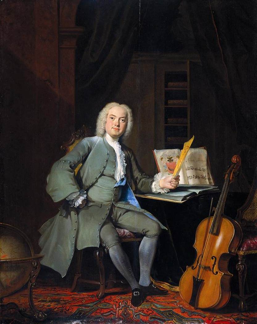 Portrait of a Music Lover by TROOST, Cornelis