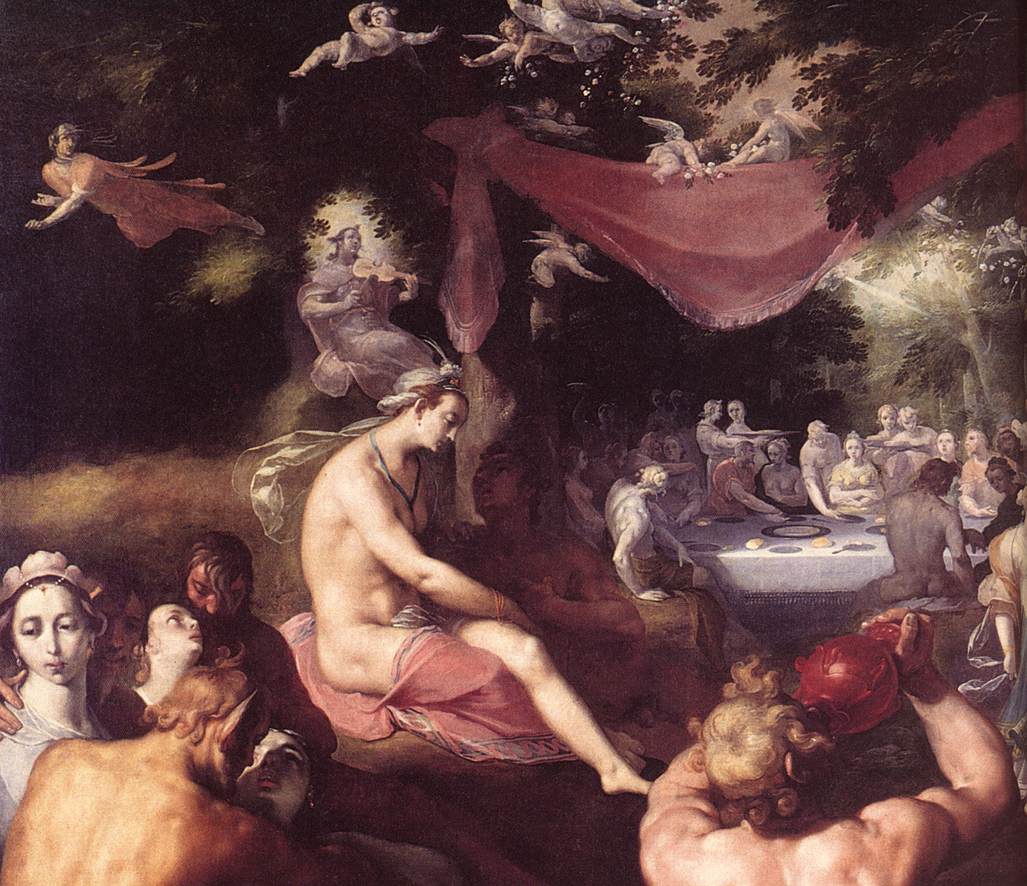 The Wedding of Peleus and Thetis (detail) by CORNELIS VAN HAARLEM