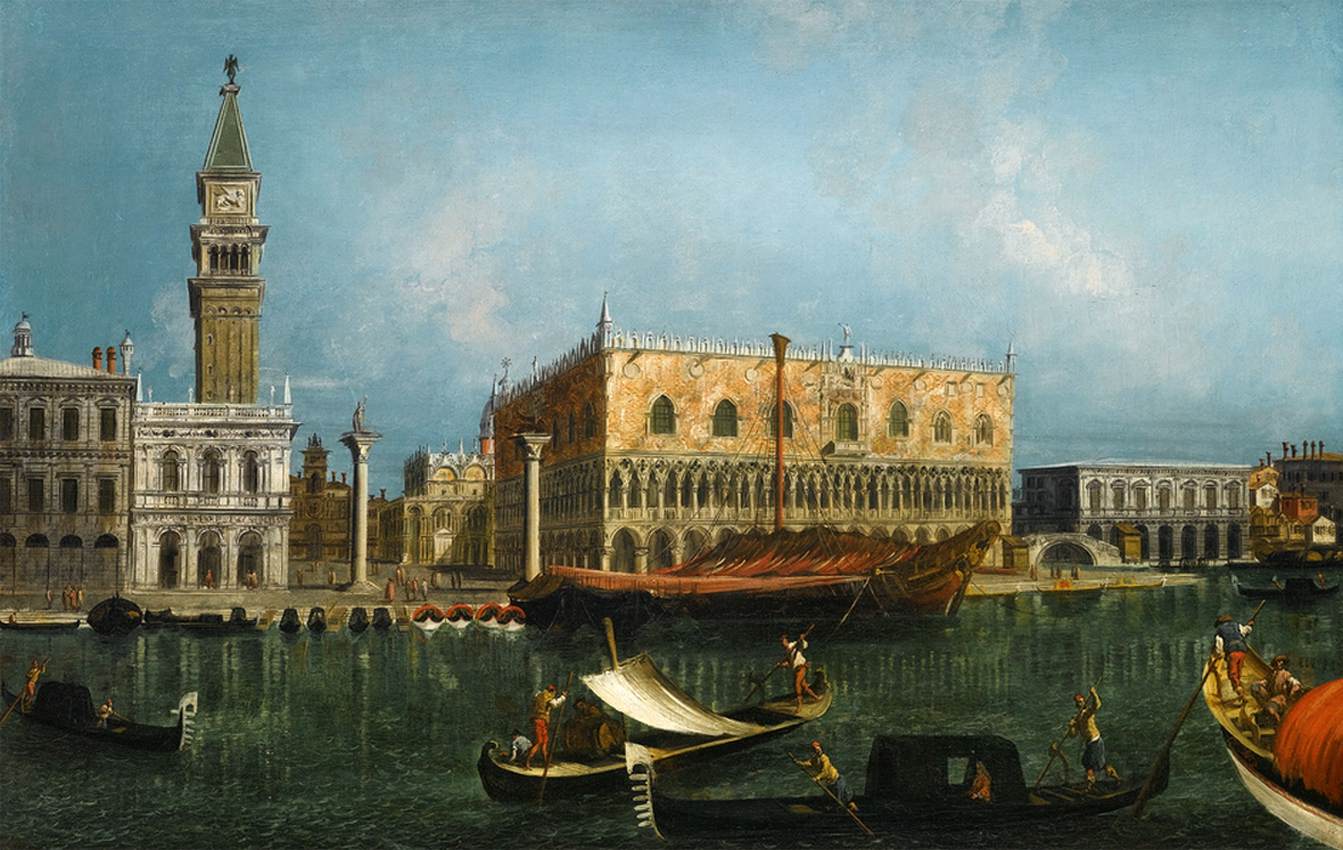 Venice, A View of the Molo from the Bacino di San Marco by MARIESCHI, Michele