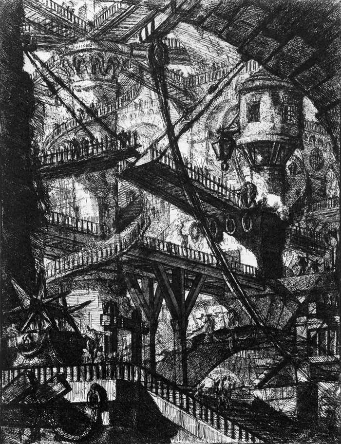 The Prisons (plate VII) by PIRANESI, Giovanni Battista