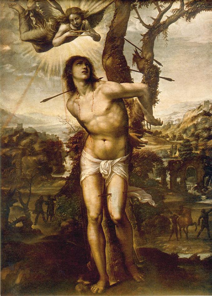 St Sebastian by SODOMA, Il