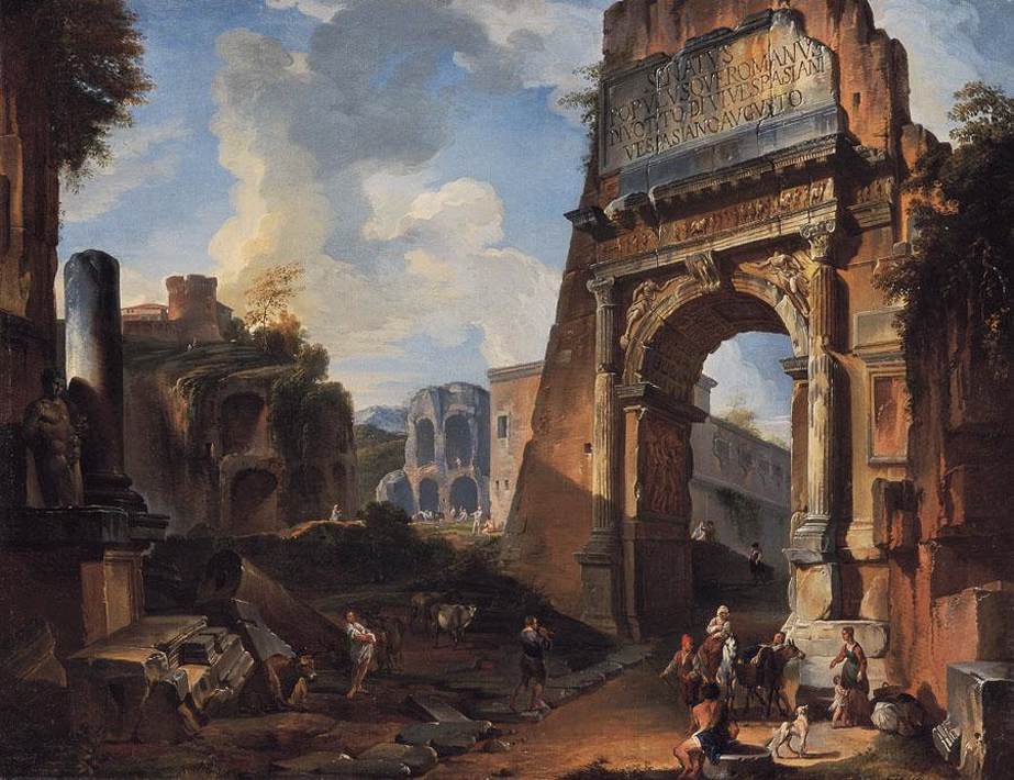 Ideal Landscape with the Titus Arch by